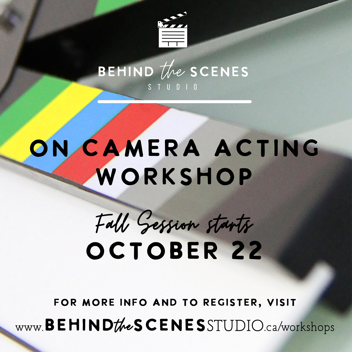 Acting for TV & Film flyer